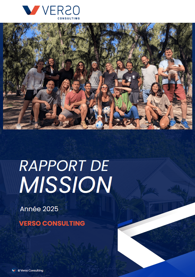 verso-consulting-rapport-mission2025 Document de transparence pour partager nos chiffres clés, nos valeurs, la gouvernance de notre mission et l’avancement de nos 3 objectifs stratégiques, ainsi que nos perspectives 2025.